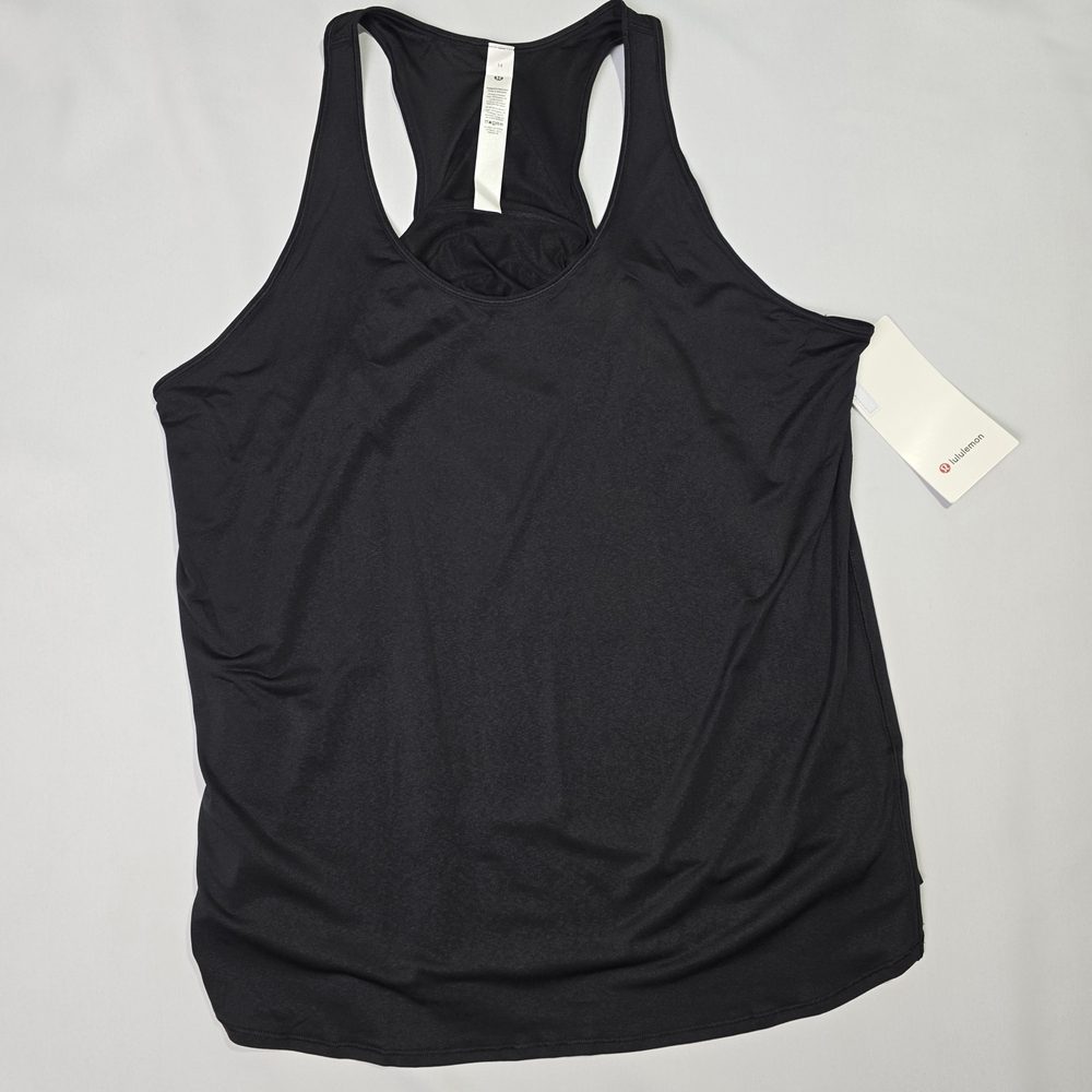 lululemon Essentials Tank Pleated Black Size 14 NWT